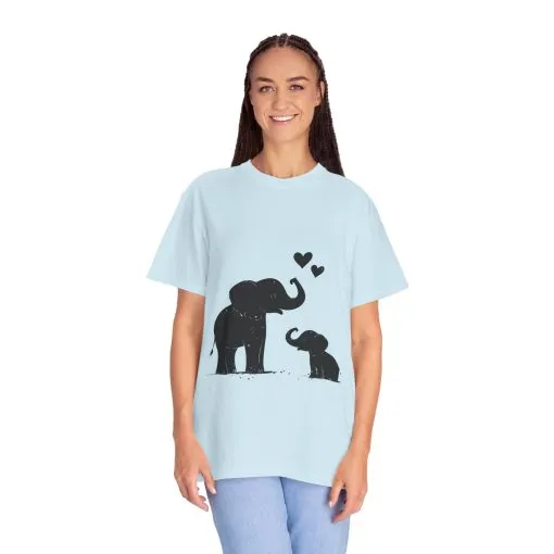 Heartwarming Elephant Love Unisex T-Shirt - Image 31