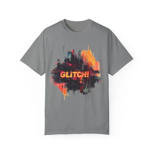 Trendy Unisex ‘GLITCH!’ T-Shirt - Vibrant Streetwear Inspired Tee - Image 17