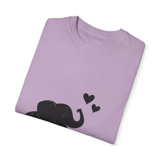 Heartwarming Elephant Love Unisex T-Shirt - Image 3