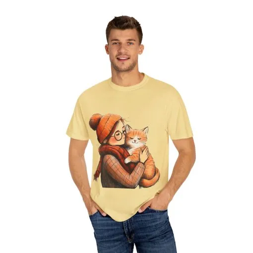 Elegantly Flowing Dance Silhouette Unisex Garment-Dyed T-Shirt - Image 34