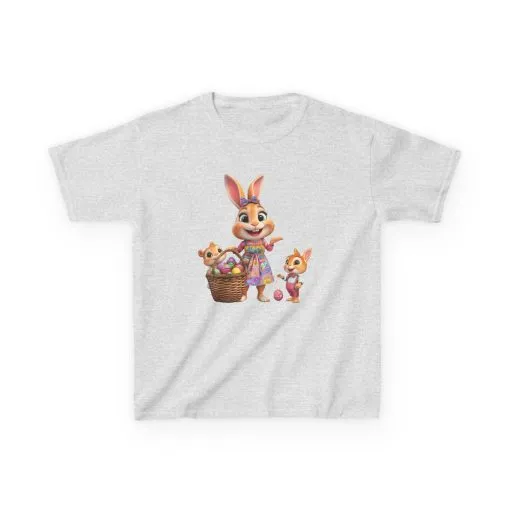 Easter Bunny Kids Tee - Fun and Colorful Heavy Cotton™ Shirt for Spring Celebrations - Image 7