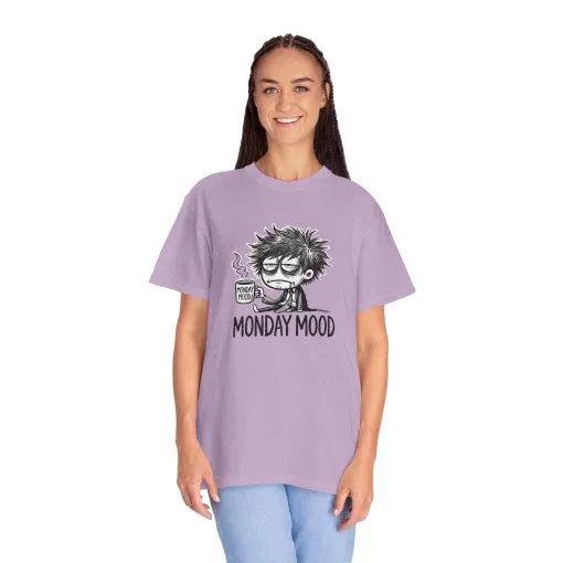 Unisex 'Monday Mood' Garment-Dyed T-Shirt - Perfect for Casual Days - Image 53