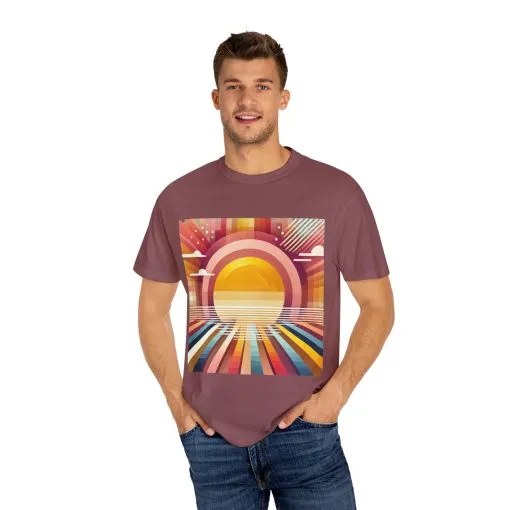 Retro Sunset Unisex T-Shirt - Beach Vibes Tee for Summer Adventures - Image 11