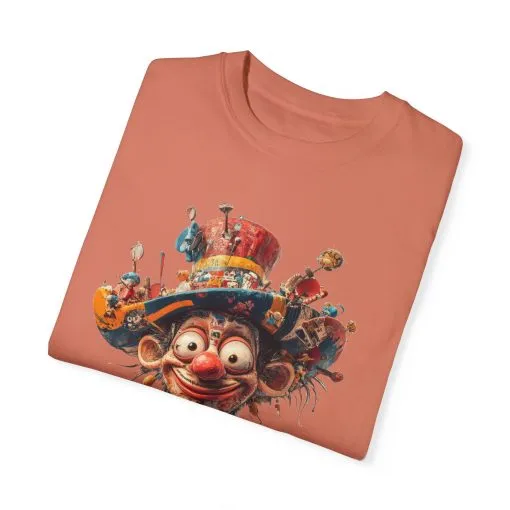 Whimsical Artist Unisex Garment-Dyed T-Shirt - Colorful Character Design - Image 11