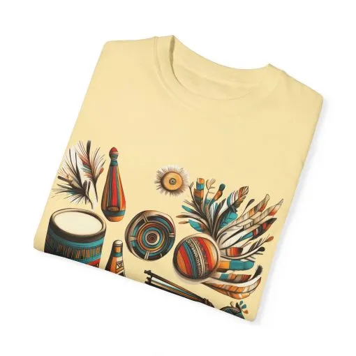 Unisex Garment-Dyed T-Shirt with Vibrant Musical Design | Perfect for Music Lovers & Festivals - Image 2