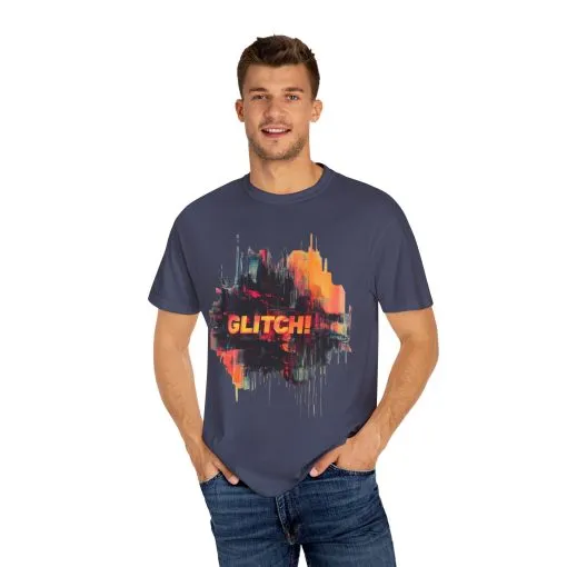 Trendy Unisex ‘GLITCH!’ T-Shirt - Vibrant Streetwear Inspired Tee - Image 23