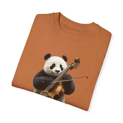 Cute Panda Playing Cello Unisex T-Shirt - Funny Animal Graphic Tee - Image 10