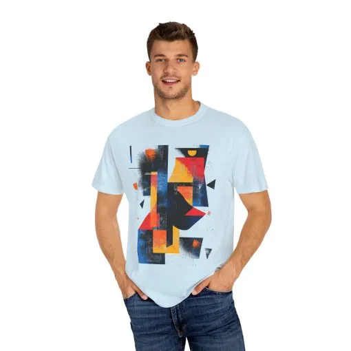 Colorful Abstract Art T-Shirt | Unisex Garment-Dyed Tee - Image 19