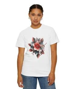 Botanical Floral Unisex Garment-Dyed T-shirt - Perfect for Nature Lovers