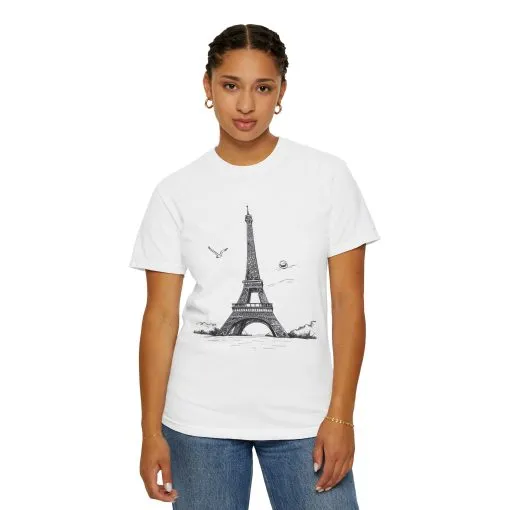 Eiffel Tower Graphic Unisex T-Shirt - Vintage Parisian Style - Image 8