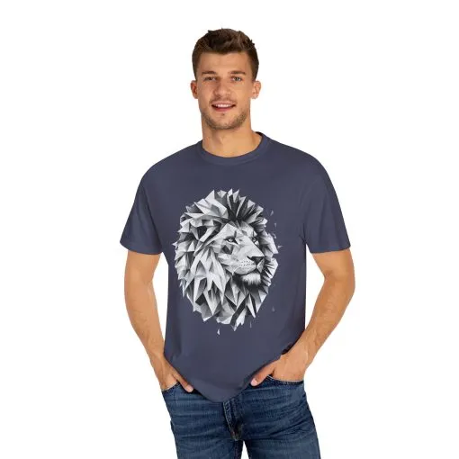 Geometric Lion Unisex T-shirt - Bold, Artistic Design for Animal Lovers - Image 15