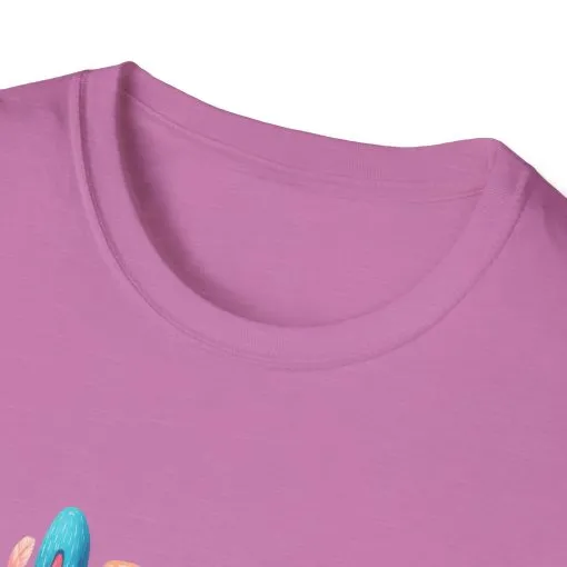 Happy Easter Unisex Softstyle T-Shirt - Fun Spring Bunny Design - Image 57