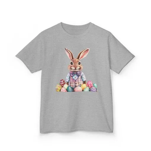 Easter Bunny Kids Heavy Cotton™ Tee - Cute Easter Celebration Shirt - Image 11