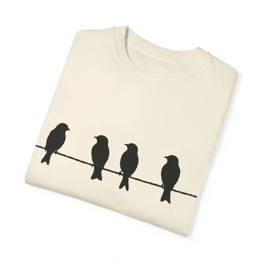 Minimalist Bird Silhouette Unisex T-Shirt - Image 10