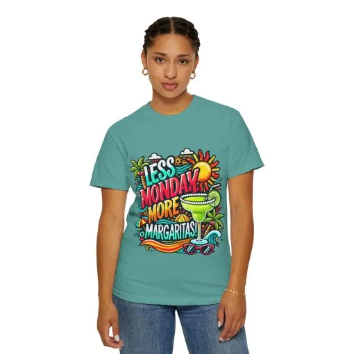 Less Monday More Margaritas Unisex T-Shirt - Fun Summer Vibes - Image 33