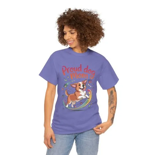 Proud Dog Mom Tee, Cute Pet Lover Shirt, Animal Lover Gift, Dog Mom T-Shirt, Funny Dog Apparel, Gift for Pet Owners, T-Shirt for Pet Moms - Image 22