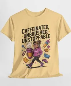 Funny Mom Life Graphic Shirt, Mother's Day Gift, Cotton Tee for Tired but Fierce Mothers, Coffee and Mom T-Shirt, mom life shirt