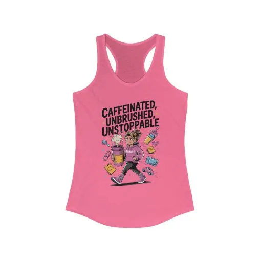 Caffeinated Mom Tank, Funny Mom Life Quote, Mother's Day Gift,New Mother Tired Mother Gift, Coffee Lover Gift, Coffee Addict Mom - Image 11