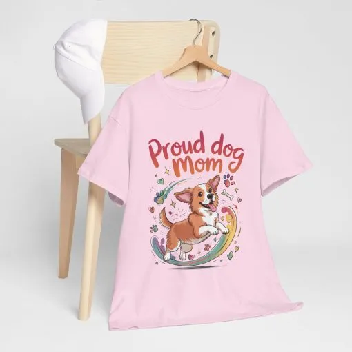 Proud Dog Mom Tee, Cute Pet Lover Shirt, Animal Lover Gift, Dog Mom T-Shirt, Funny Dog Apparel, Gift for Pet Owners, T-Shirt for Pet Moms - Image 23