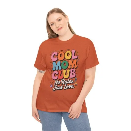 Cool Mom Club Tee, Fun Cotton T-Shirt for Moms, Mothers Day Gift, Parenting Humor Apparel, Fun Mom Shirt, No Rules Just Love Retro Style - Image 8