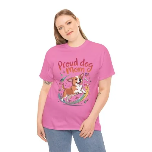Proud Dog Mom Tee, Cute Pet Lover Shirt, Animal Lover Gift, Dog Mom T-Shirt, Funny Dog Apparel, Gift for Pet Owners, T-Shirt for Pet Moms - Image 27
