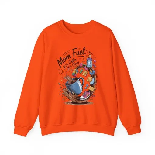 Mom Fuel Unisex Crewneck Sweatshirt, Perfect for Coffee Lovers, Gifts for Moms, Cozy Casual Wear, Funny Graphic Sweatshirt, Mother's Day - Image 36